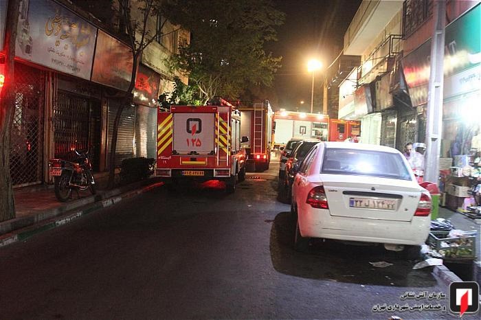آتش سوزی آپارتمان مسکونی در تهرانپارس